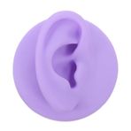 Holibanna Silikon kulak modeli Uygulama için insan kulak modeli Vücut Piercing Uygulama Modelleri Uygulama için insan kulak kalıbı silikon vücut parçaları Silika jeli Violet