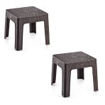 Holiday 2'li Set Monoblok Rattan Sehpa