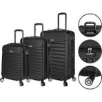 Holiday 3lu Set Valiz - 010 - Siyah