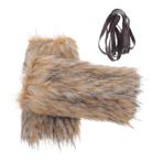 HOLIDYOYO 1 Çift Ayarlanabilir Viking Bracers Ortaçağ Kol Bracers Cadılar Bayramı Bilekliği Geniş Şövalye Kol Muhafızları Vintage Arm Armor Manşet Rönesans Aksesuarları