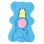 HOLIDYOYO 1 Takım yenidoğan küvet yastığı banyo süngeri dokulu Yumuşak köpük ped Bathmat küveti yastığı sünger duş sünger esnek banyo paspası pp Blue