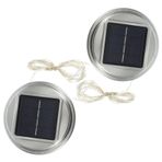HOLIDYOYO 2 Adet çatlak top lamba kapağı solar panel solar lamba bahçe lambası bahçe aydınlatma çardak ampuller kavanoz güneş ışığı kapakları güneş yedek üstleri parçaları Paslanmaz çelik