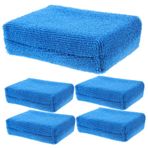 HOLIDYOYO 5 Adet Temizlik ve parlatma süngeri havlu alet aplikatör pedi fiber parlatma pedi parlatma yastığı elyaf aplikatörü ağda pedleri aplikatörü ağda pedi lif Blue