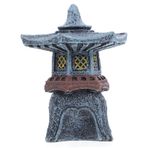 HOLIDYOYO Taş Fener Japon Akvaryum Dekoru Peyzaj Heykelleri Açık Japon Heykeli Açık Heykel Bonsai Figürleri Teraryum Dekoru Bonzai Süslemeleri Teraryum Süslemeleri Bahçe Reçine Heykel Reçine