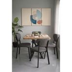 HOLLKA MUTFAK CAFE BALKON BAHÇE RESTORAN YEMEK MASASI 70X70 4 ADET ELMA SANDALYE METAL AYAK KALINLAŞTIRMALI