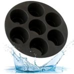 Holly Home Airfryer Silikon Pişirme Kalıbı Yuvarlak Kek Muffin Kalıbı 7 Bölmeli - Siyah