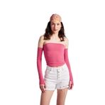 Holly Lolly HLSS24-00024 Smooth Kolları Ayrı Straplez Pembe Kadın Bluz