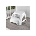 HOLLYHOME Merdivo Küçük Beyaz Dayanıklı Plastik Basamak Merdiven Kamp Tabure 28hx38x43cm Hh