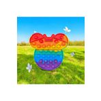 HOLLYHOME Pop It - Mickey Gökkuşağı Renk Duyusal Oyuncak Zihinsel Gelişim Stres Popit