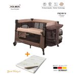 Holmer Coolstyle (Yatak Hediyeli) Oyun Parkı/Anne Yanı/Park Yatak Multi Pro + Yatak / Bej