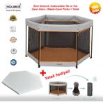 Holmer Kids Eurostyle Bebek Ve Çocuk Oyun Alanı / Park Yatak / Oyun Parkı + Yatak gri