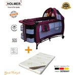 Holmer Kids Maxi Comfort Eurostyle Oyun Parkı 60 X 120 Cm Mürdüm+aloevera Yatak