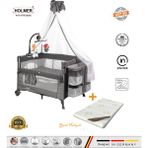 Holmer (Yatak Hediyeli) Coolstyle Maxi Cibinlikli Dönenceli Anne Yanı Park Yatak 70X110CM + Yatak - Koyu Gri - 70 x 110 cm