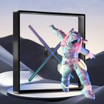 Hologram Fan, 3D Hologram Fan Projektör Reklam Ekranı, 3D Hologram Projektör Çoklu Medya Formatları Uygulama Kontrolü Mağazalar, Barlar İçin(65Cm)