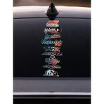 Hologram Oto Arka Cam Sticker Seti 40X15CM–ARABA Cam Yazıları Universal Araç Sticker Folyo Seti3 - 40x15 Cm