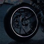 Hologram Yarım Daire Jant Sticker Etiket Modeli - standart - Renkli