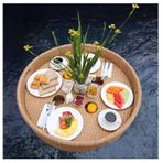 HOLPPO -URG Yüzen Servis Tablası Masası, Yüzme Havuzu Şamandıraları, Yüzen Servis Tablası Masa ve Bar, Su Geçirmez ve Nefes Alabilir Isı Dağılımı, Kaplıcalar, Banyo, Partiler için URG