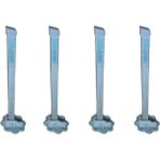 Holtech Katlanır Metal Yer Sofra Ayağı 4 Adet 30 cm Masa Ayağı Seti