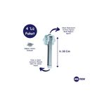HOLTECH Katlanır Yer Sofrası Metal Ayağı, Sofra Ve Sini Altı Ayakları 4 Adet 30 Cm gri