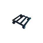HOLTECH Metal Tasarım Tekerlekli Saksı Altlığı 30 Cm Taşınabilir Hareketli Demonte Saksılık Damacanalık