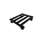 HOLTECH Metal Tasarım Tekerlekli Saksı Altlığı 30 Cm Taşınabilir Hareketli Saksılık Damacana Altlığı