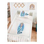 Homamia Isme Özel %100 Pamuk Bebek Nevresim Takımı Frozen Elsa