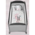 Homamia Isme Özel 75x120 Park Yatak Beşik Nevresim Takımı Panda