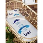 Homamia Isme Özel Anne Yanı 60X100 Beşik Uyku Nevresim Takımı Sünnet - 60 x 100 cm - Beyaz