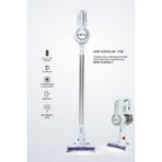 Homart KH-V300 Turbo Fırçalı Dikey Kablosuz Şarjlı Süpürge - Gri - Beyaz