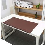 Homay Büyük Ofis Masası Pedi, 60 x 40 cm Su Geçirmez PU Deri Fare Altlığı, Kenar Kilitli Kaymaz Fare Altlığı, Bilgisayar Klavye Paspası, Dizüstü Bilgisayar Masası Kapağı-Kahve