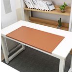 Homay Büyük Ofis Masası Pedi, 70x35 cm Su Geçirmez PU Deri Fare Altlığı, Kenar Kilitli Kaymaz Fare Altlığı, Bilgisayar Klavye Paspası, Dizüstü Bilgisayar Masası Örtüsü-Kahverengi