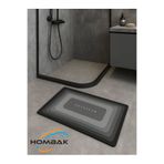 Hombak Bathroom Sihirli Su Emici Banyo Paspası Kaymaz Tabanlı Abdest Paspası 3 Mm 38x58