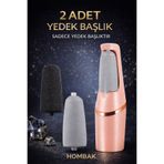 Hombak (Sadece Yedek Başlık) Elektrikli Ayak Topuk Törpüsü Yedek Başlık 2 Adet – Şarjlı Ayak Törpüsü Uyumlu