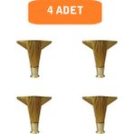 Homdep Nescamuse Kanepe Koltuk Tv Ünitesi Konsol Yükseltme Kumru Model Plastik Ayak 15 cm Gold Renk 4 Adet