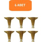 Homdep Nescamuse Kanepe Koltuk Tv Ünitesi Konsol Yükseltme Kumru Model Plastik Ayak 15 cm Gold Renk 6 Adet