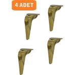 Homdep Nescamuse Kanepe Koltuk Tv Ünitesi Konsol Yükseltme Piton Model Plastik Ayak 19 cm Gold Renk 4 Adet