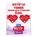 Home 10 Cm, 10 Adet - Biz Bu Işin Keyif Kısmındayız Bayrak Kürdan, Özel Kalp Model