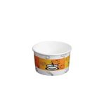 Home 16 Oz Kapaklı Karton Çorba Kase Seti (Desenli) - Paket 100 Adet