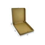 Home 25 Adet Baskısız Kraft Pizza Kutusu 30x30x3,5cm (Orta Boy)