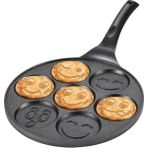 Home 27 cm Döküm Granit Emojili Pancake Tavası | Yapışmaz Granit Kaplama Krep ve Pancake Tavas�