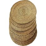 Home 6 Adet Hasır Supla Seti, Amerikan Servis, Sofra Dekorasyonu ve Sunum Için Bambu Hasır, Şı - 0,5 x 9 cm