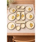 Home 6 Kişilik Limon Desenli Kahvaltı Takımı / 14 Parça