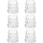 Home 75 ml 6'lı Üzüm Bardak Seti, Bubble Bardak, Bulut Bardak, Kahve Yanı Sunum Bardağı, Zarif ve Şık Tasarım, Içecek Sunumları Için Ideal