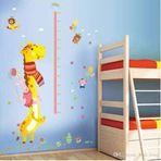 home accessories Gelişim boy ölçer ölçüm tablosu dekor süsleme zürafa tavşan fil aslan çocuk odası ev sticker duvar sticker pvc