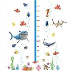home accessories Gelişim boy ölçer sevimli okyanus balıkları kayıp balık memo çocuk odası duvar sticker pvc