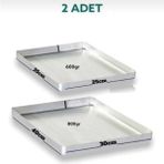 Home Alüminyum Baklava & Fırın Tepsi 2 Adet 25 x 35 - 30 x 40