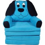 Home and Home Çocuk-Bebek Koltuğu Sandalye Portatif Yatak Puf-Dik Duruş Minderi Köpek Figürlü Bebek Çocuk Koltuğu - Lacivert