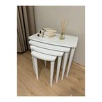 Home Başaran Concept 4’lü Ultra Kaliteli Üst Kısmı Mdf Zigon Sehpa