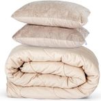 Home Bedding Welsoft Kapuçino Yorgan Seti Çift Kişilik (2ADET Silikon Yastık ve Kılıfları Hediye)