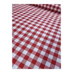 Home Büyük ekose desen sofra bezi piknik örtüsü çok amaçlı pamuklu zefir kumaş ( Kırmızı 100 x 170 )